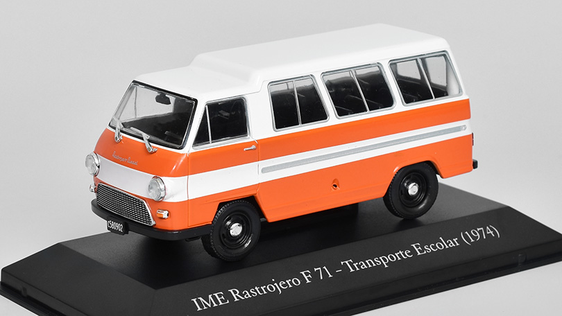 IME Rastrojero F 71 - Transporte Escolar 1974 - 1:43 časopis s modelem