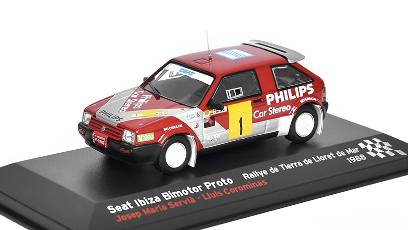 Seat Ibiza Bimotor Proto #1 1988 Servia / Corominas 1:43 - časopis s modelem