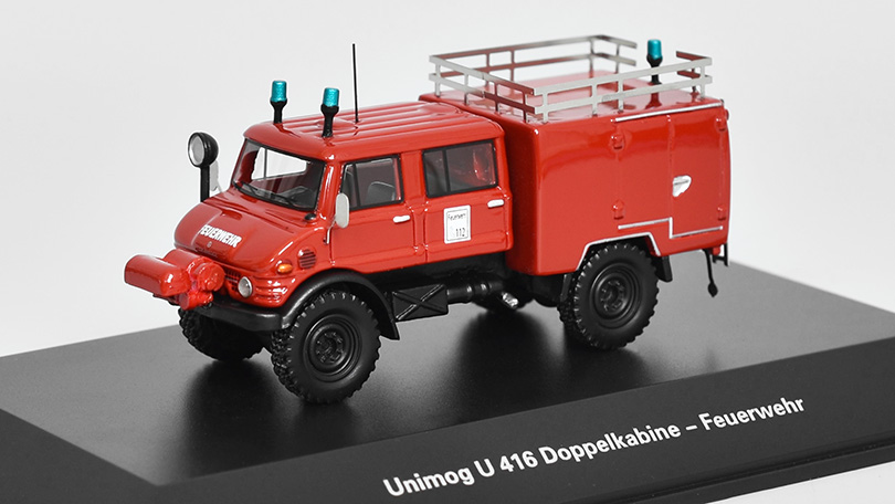 Mercedes Unimog U416 Doppelkabine Feuerwehr 1:87 - BoS-Models