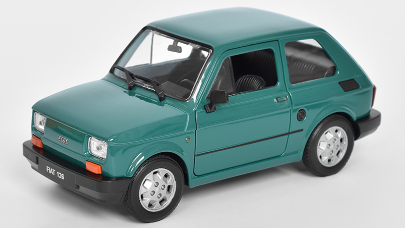 Fiat 126 zelená 1:21 - Welly