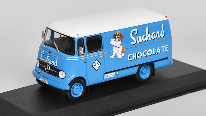 Mercedes-Benz L319 Suchard 1968 1:43 - časopis s modelem 