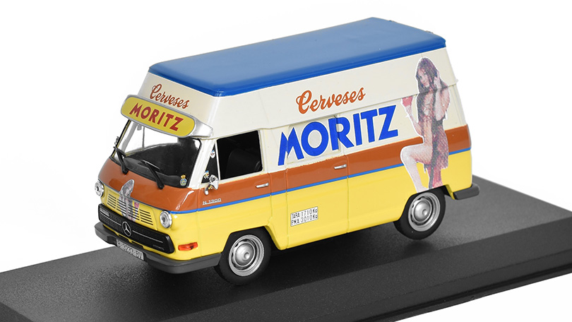 Mercedes-Benz N 1300 Cerveza Moritz 1976 1:43 - časopis AutoModels s modelem 