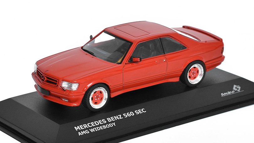 Mercedes-Benz 560 SEC AMG Widebody červená 1:43 - Solido