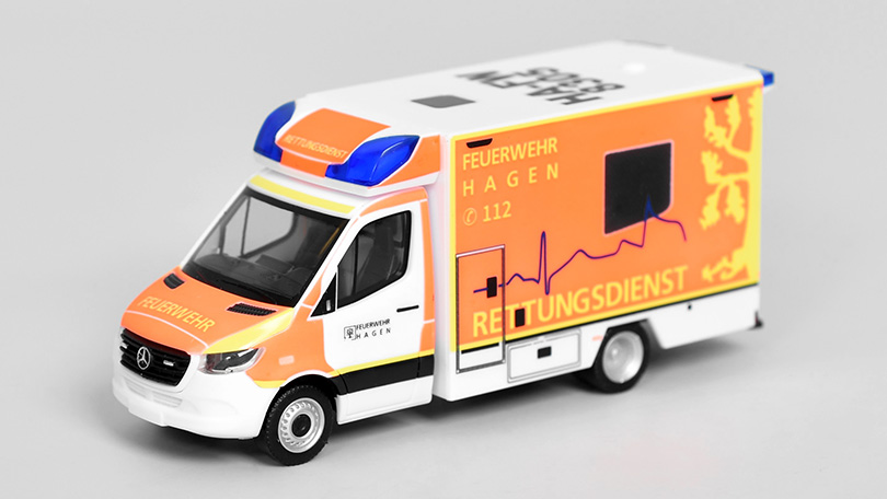 Mercedes-Benz Sprinter Feuerwehr Hagen - Hasiči - 1:87 - Herpa