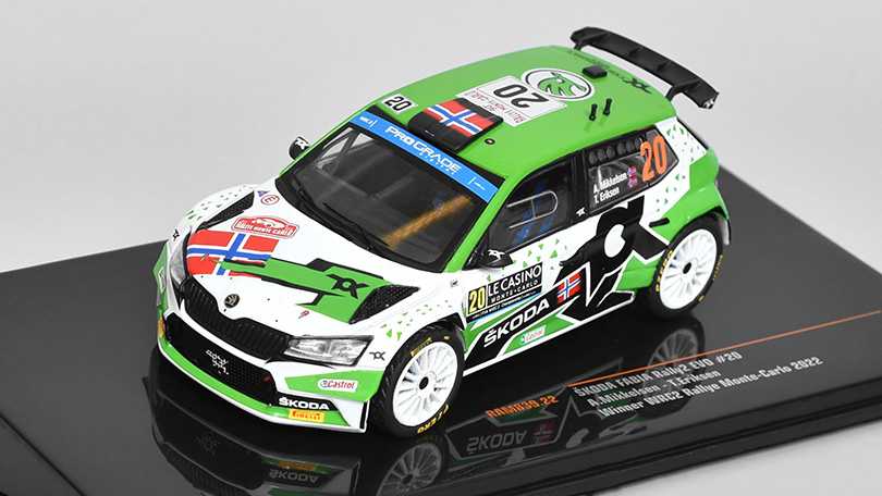 Škoda Fabia Rally2 EVO #20 Monte-Carlo 2022 Mikkelsen/Torstein 1:43 - IXO Models