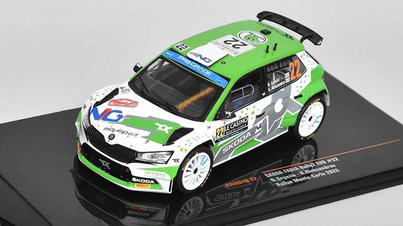 Škoda Fabia Rally2 EVO #22 Rally Monte-Carlo 2022 1:43 - IXO Models