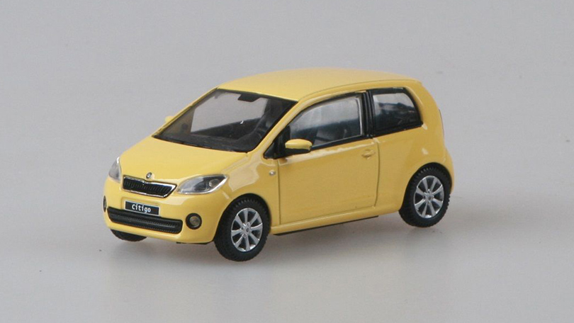 Škoda Citigo 3D 2011 žlutá 1:43 - Abrex 