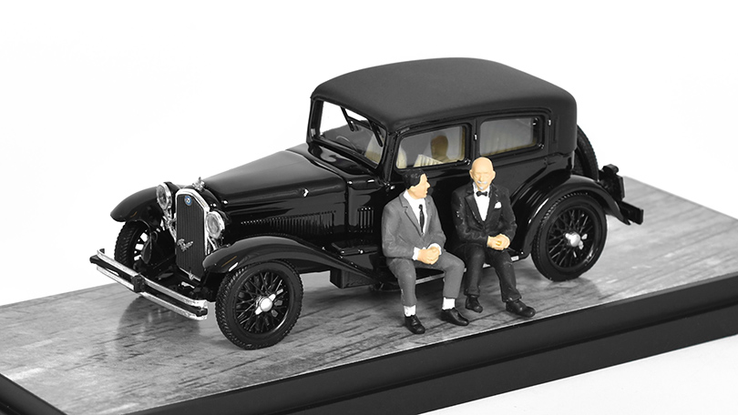 Alfa Romeo 1750 6C 1932 s figurkami D'Annunzio a Nuvolari 1:43 - Rio Models