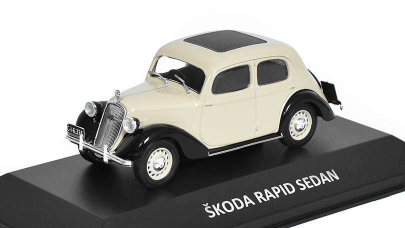 Škoda Rapid 901 Sedan 1:43 - Kaleidoskop slavných vozů časopis s modelem #43