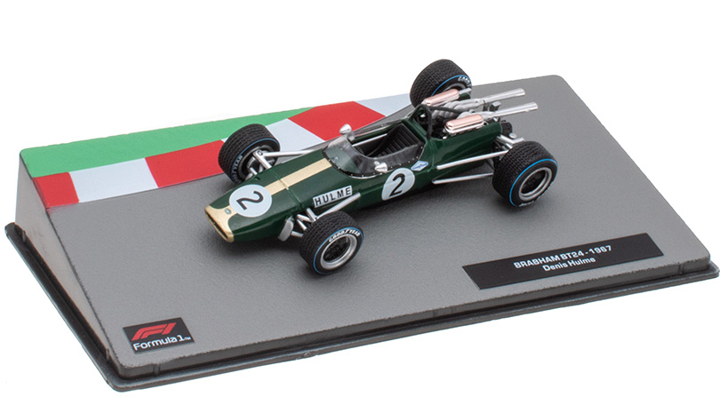 Brabham BT24 1967 Denis Hulme 1:43 - Formula 1 Cars časopis s modelem