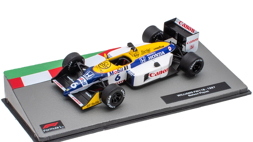 Williams FW11B 1987 Nelson Piquet 1:43 - Formula 1 Cars časopis s modelem