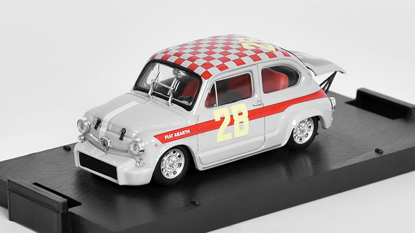 Fiat Abarth 1000 Berlina #28 4h Monza 1966 Klaus Steinmetz 1:43 - Brumm 