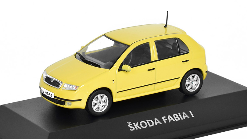 Škoda Fabia I 1999 1:43 - Kaleidoskop slavných vozů časopis s modelem #44