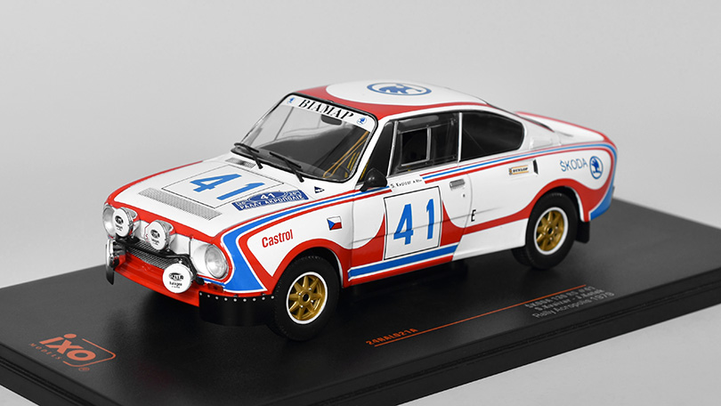 Škoda 130 RS #41 Rallye Acropolis 1979 Kvaizar/Kotek 1:24 - IXO Models