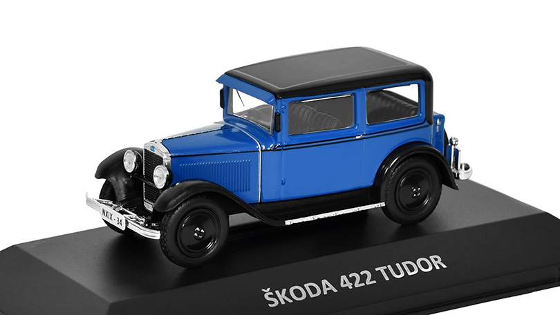 Škoda 422 Tudor 1930 1:43 - Kaleidoskop slavných vozů časopis s modelem #45