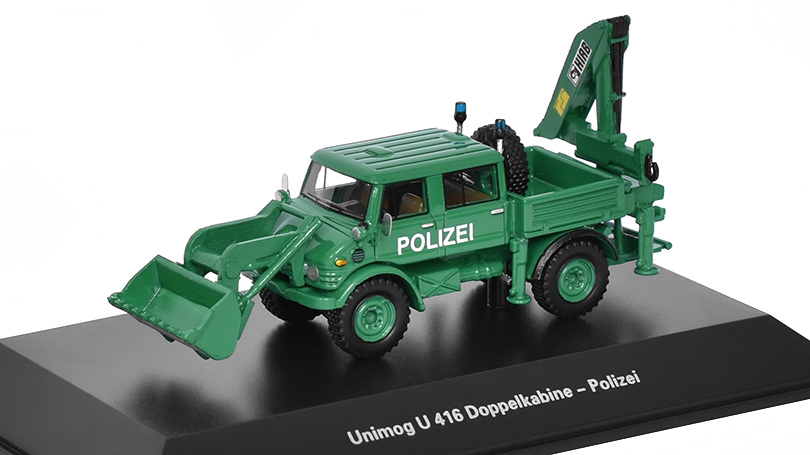 Mercedes Unimog U416 Doppelkabine Polizei 1:87 - BoS-Models