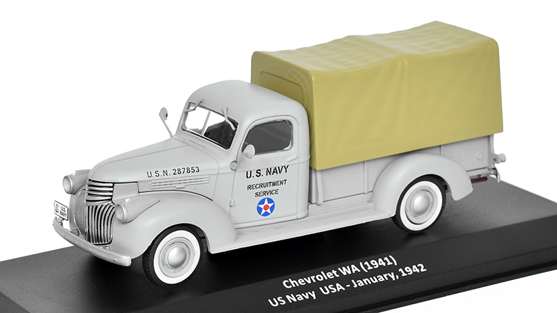 Chevrolet WA 1941 US Navy DeAgostini 1:43 časopis Samochody Wojskowe modelem