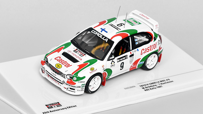 Toyota Corolla WRC #9 RAC Rally 1997 Gronholm/Rautiainen 1:43 - IXO Models