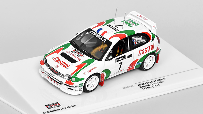 Toyota Corolla WRC #7 RAC Rally 1997 Auriol/Giraudet 1:43 - IXO Models