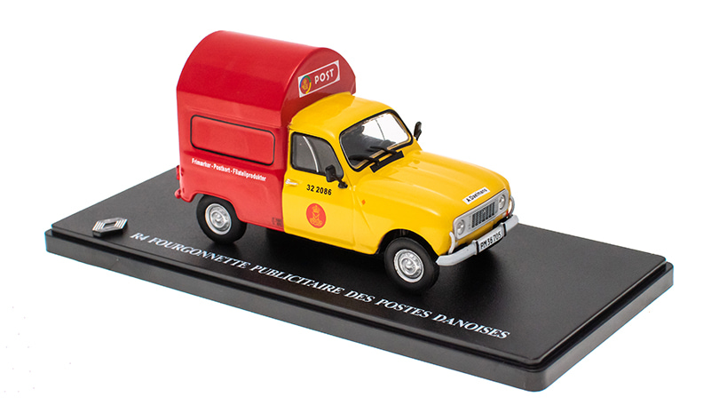 Renault 4 Fourgonnette Publicitaire des Postes 1:43 - Hachette časopis s modelem