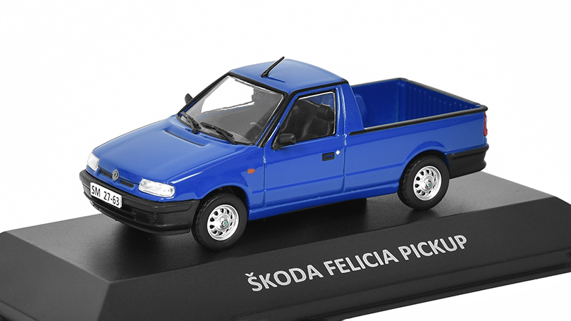 Škoda Felicia Pickup 1995 1:43 - Kaleidoskop slavných vozů časopis s modelem #46