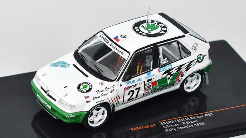 Škoda Felicia Kit Car #27 Rally Sweden 1995 Triner/Stanc 1:43 - IXO Models