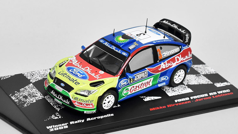 Ford Focus RS WRC Rally Acropolis 2009 1:43 DeAgostini časopis s modelem #19