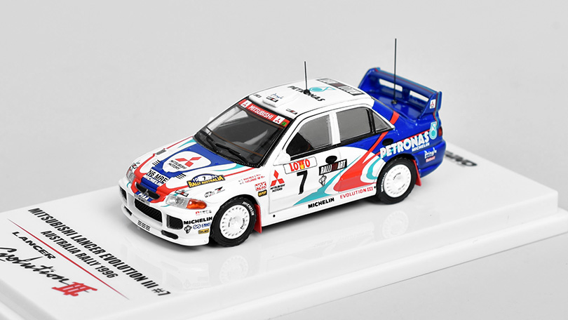 Mitsubishi Lancer Evolution III #7 Australia Rally 1996 1:64 - INNO Models