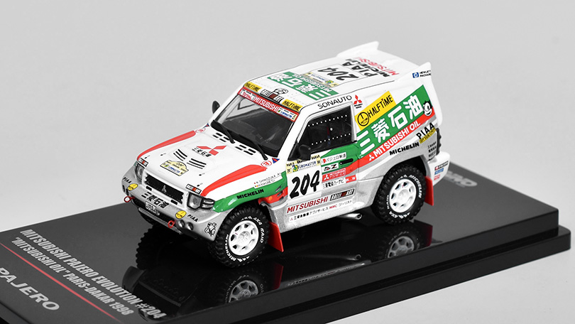 Mitsubishi Pajero Evolution #204 Paris-Dakar 1998 1:64 - INNO Models