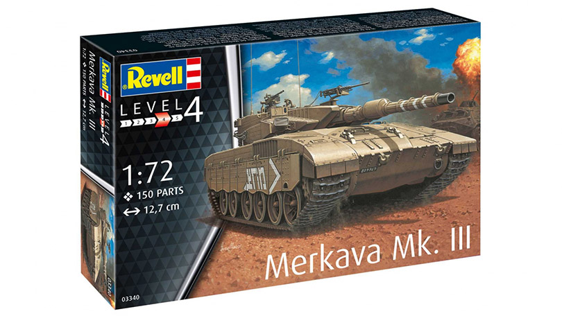 Tank Merkava Mk. III 1:72 - Rewell stavebnice