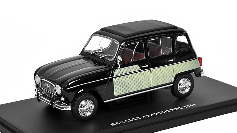 Renault 4 Parisienne 1964 1:24 - Hachette časopis Samochody PRL #68 s modelem