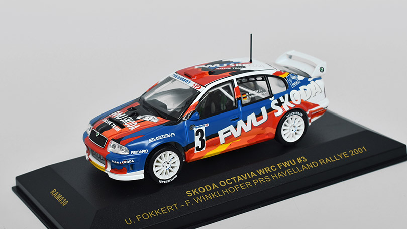 Škoda Octavia WRC FWU #3 PRS Havelland Rallye 2001 1:43 - IXOmodels