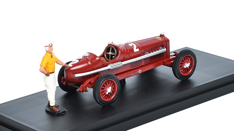 Alfa Romeo P3 Tipo B #2 Bergamo city Cup s figurkou T.Nuvolari 1:43 - Rio Models