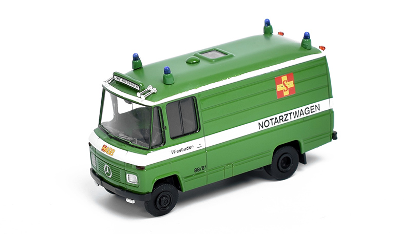 Mercedes L 508 RTW ASB Wiesbaden 1:87 - Brekina