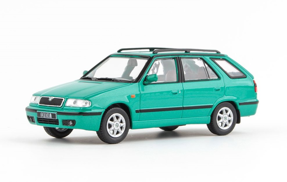 Škoda Felicia FL Combi 1998 Zelená Pacific Metalíza 1:43 - Abrex