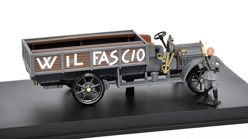 Fiat 18 BL Marcia su Roma Anniversary 1922-2022 s figurkou 1:43 - Rio Models