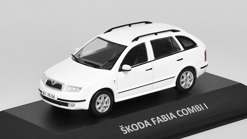 Škoda Fabia Combi I 2000 1:43 Kaleidoskop slavných vozů časopis s modelem #49