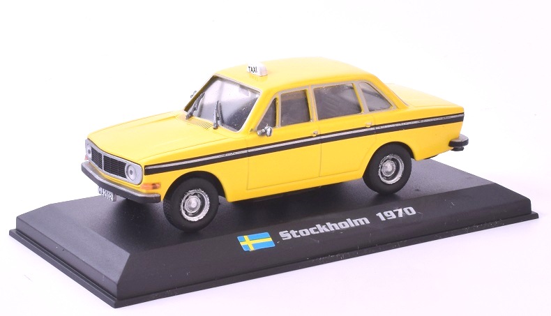 Volvo 144 1:43 Stockholm 1970 - Taxíky světa časopis s modelem