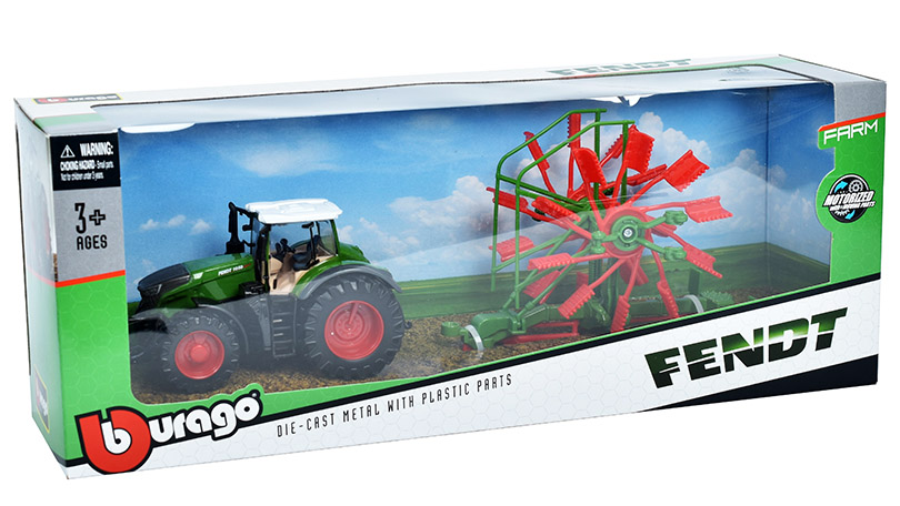 Fendt 1050 Vario Traktor s obracečkou 1:50 - Bburago