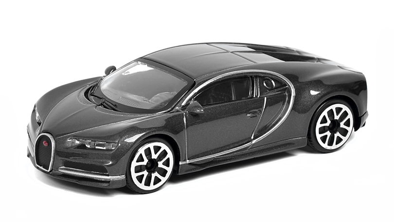 Bugatti Chiron 2016 šedá 1:43 - Bburago