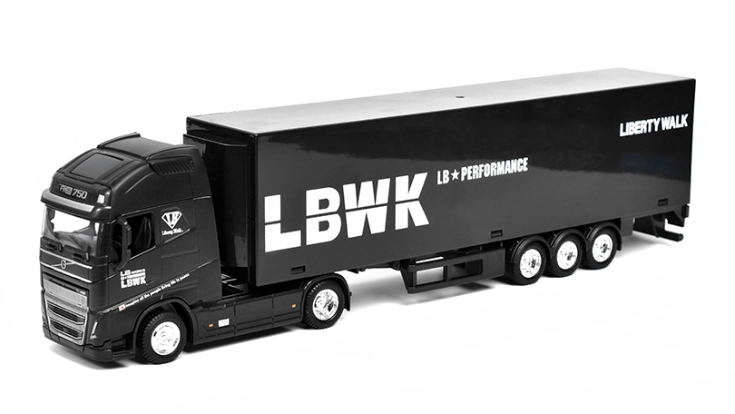 Volvo FH16 GL 750 XXL LBWK s přívěsem 1:43 - Bburago 