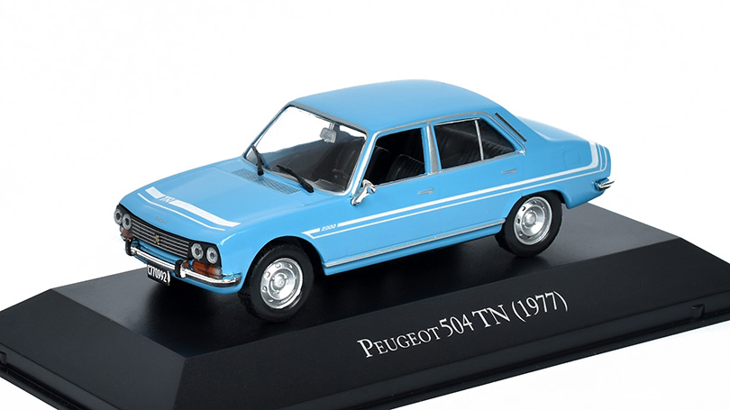 Peugeot 504 TN 1977 1:43 - DeAgostini časopis s modelem