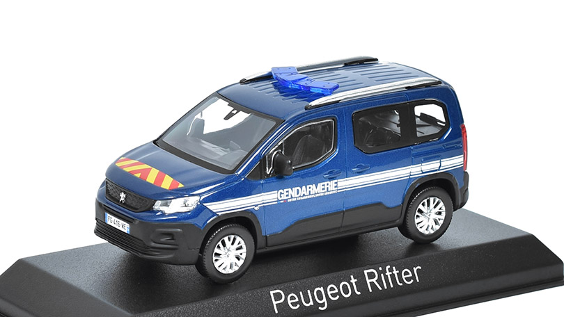 Peugeot Rifter Gendarmerie Police 2019 1:43 - NOREV 