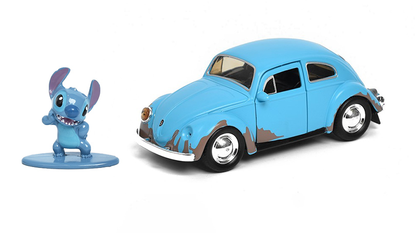 Volkswagen Beetle s figurkou Stitch 1:32 - Jada Toys