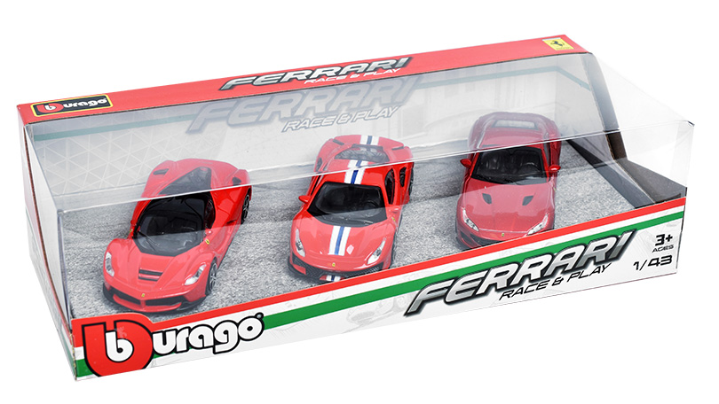 Sada Ferrari 3 ks: LaFerrari - 458 Italia Speciale - 812 Superfast 1:43 - Burago