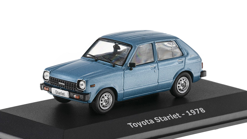 Toyota Starlet 1978 1:43 - Hachette časopis s modelem