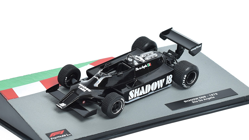 Shadow DN9 #18 1979 Elio De Angelis - 1:43 časopis AutoModels s modelem