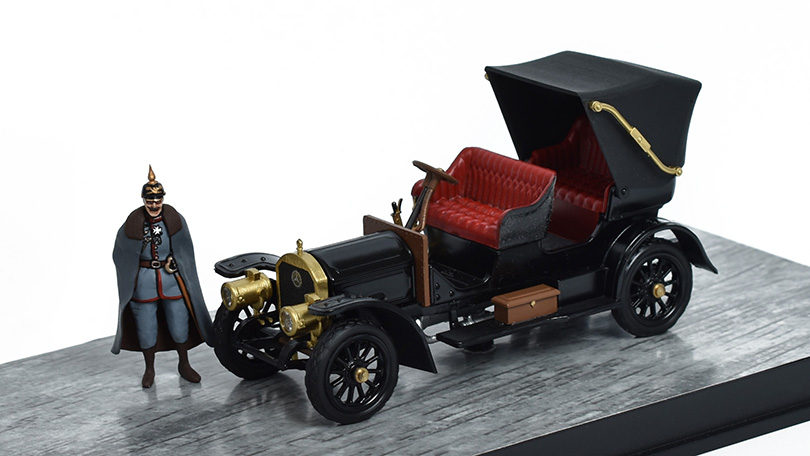 Mercedes-Benz Simplex 1902 Kaiser personal car s figurkou 1:43 - Rio Models