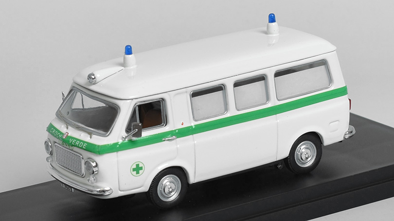 Fiat 238 Ambulance Zelený Kříž Lugano 1:43 - Rio Models