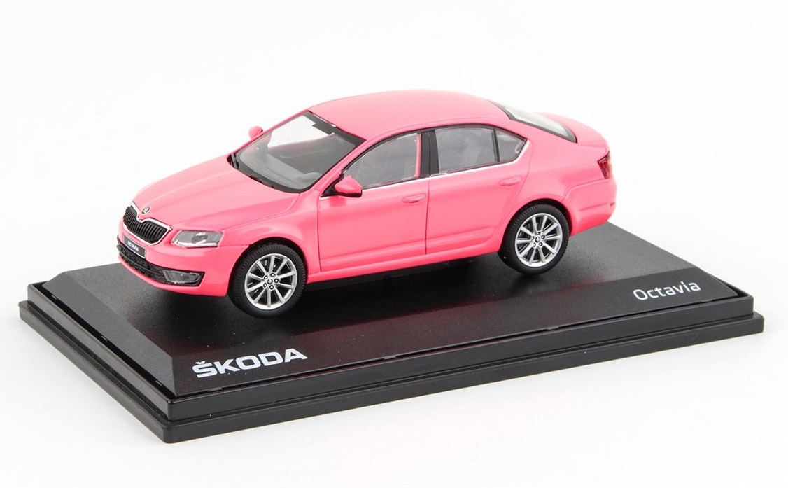 Škoda Octavia 3 2012 Růžová 1:43 - Abrex